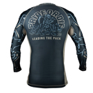 PRIDE OR DIE leading the pack long sleeve RASHGUARD - BLACk